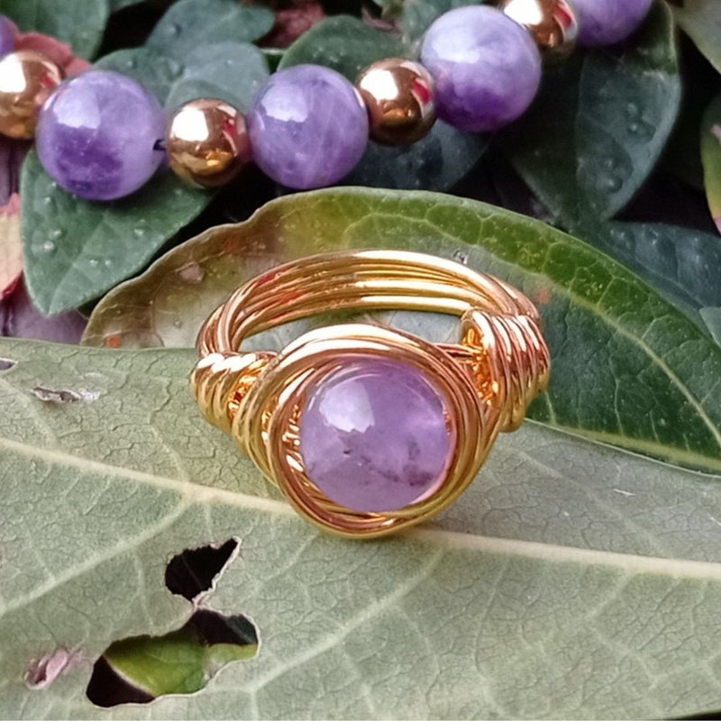 Anillo Piedra Amatista – Elegancia y Energía en Cada Detalle